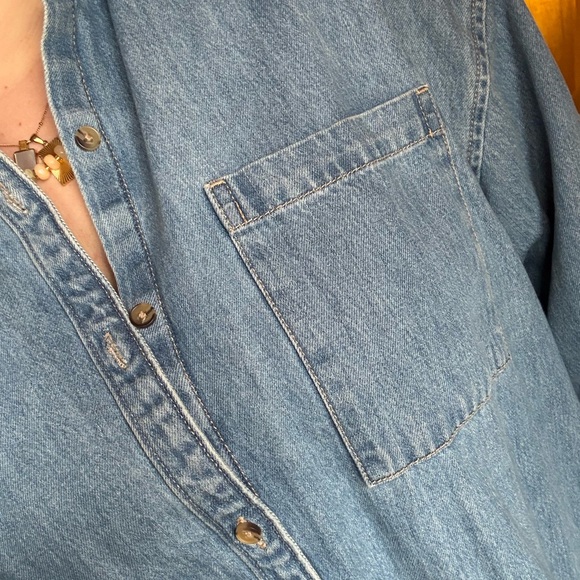 Old Navy Blue Button Down Shirt - Picture 4 of 10